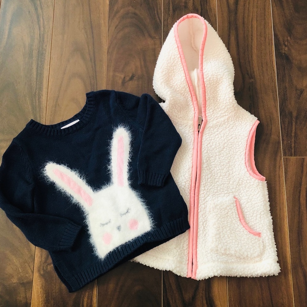 Toddler Girl’s Old Navy 2 pc Sweater/Vest Set